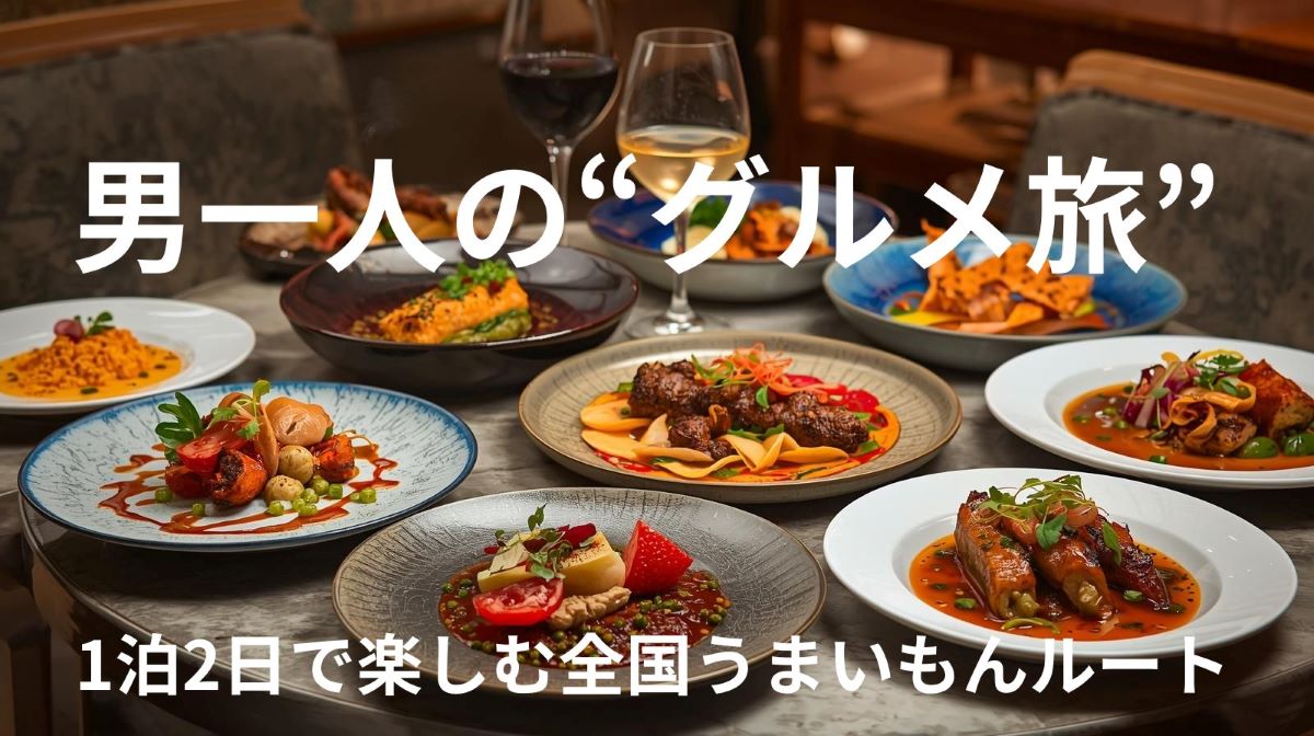 男一人の“グルメ旅”完全ガイド｜1泊2日で楽しむ全国うまいもんルート