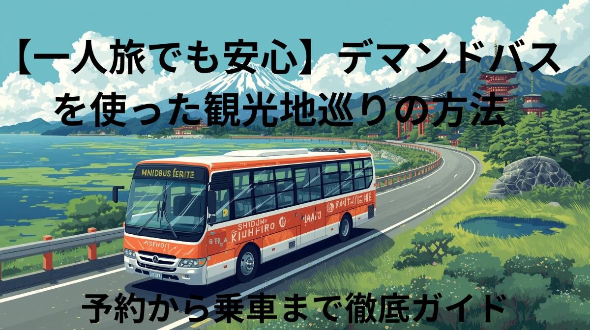 【一人旅でも安心】デマンドバスを使った観光地巡りの方法｜予約から乗車まで徹底ガイド