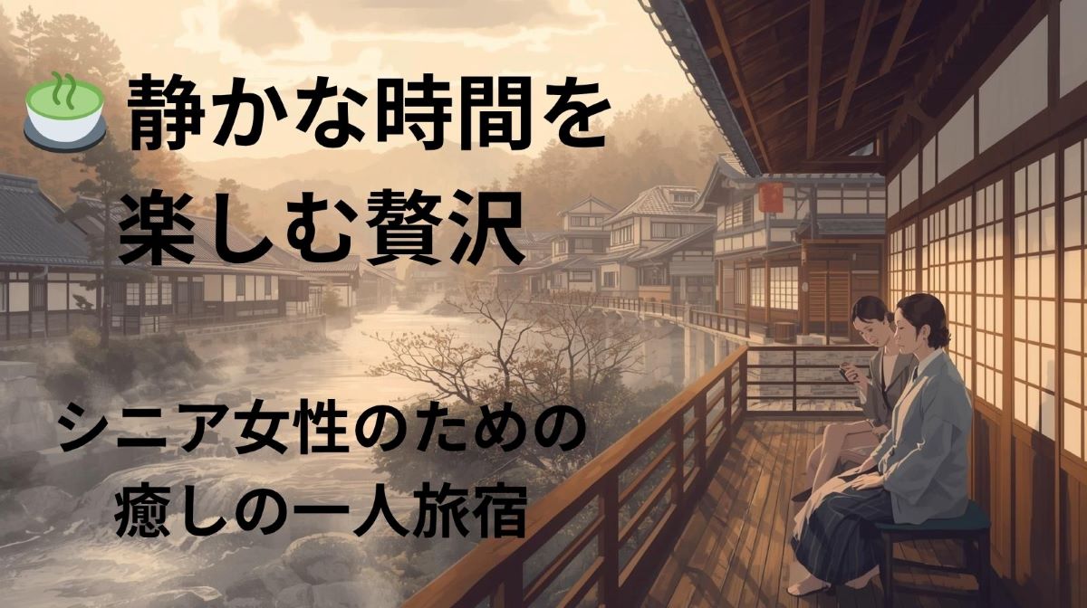 🍵50代・60代女性におすすめ｜静かに過ごせる“癒しの一人旅宿”
