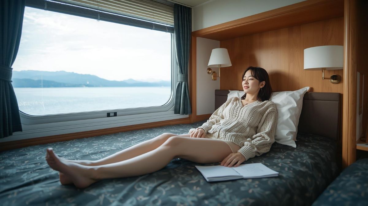 【女性一人旅に最適】夜行フェリー個室おすすめ5選｜安全・静か・快適で朝から観光！