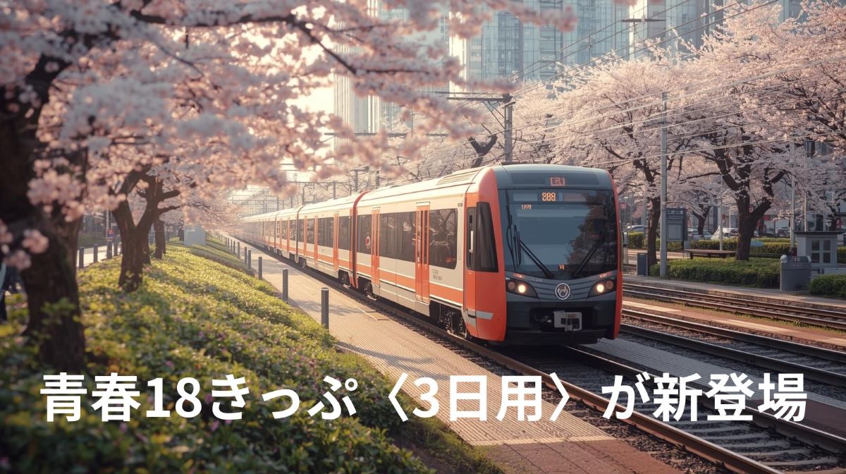 青春18きっぷ〈3日用〉が新登場！春の一人旅で損しない使い方とおすすめモデルコース【2026最新版】