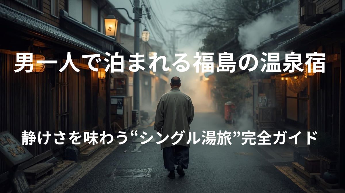 男一人で泊まれる福島の温泉宿｜静けさを味わう“シングル湯旅”完全ガイド