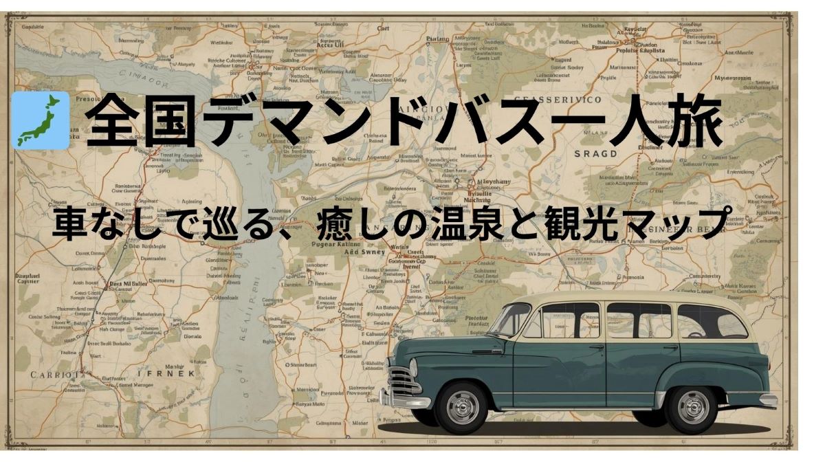 ♨️【全国版】デマンドバスで行く温泉地一人旅｜車なしで癒される“静かな湯めぐり”完全ガイド